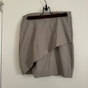 Dynamite Beige/Brown/Black Short Asymmetrical Skirt